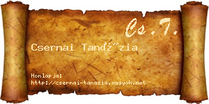 Csernai Tanázia névjegykártya